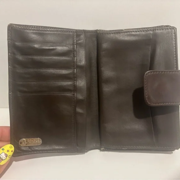 Fendi Brown and Black Monogram Wallet - Picture 4 of 5